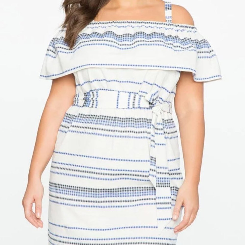 Eloquii Off the Shoulder Easy Dress 16